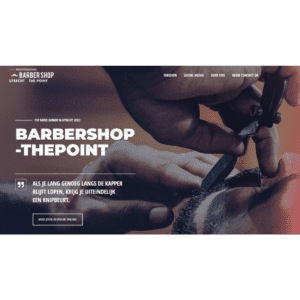 Barbershop The-Point heeft een website laten maken bij ons